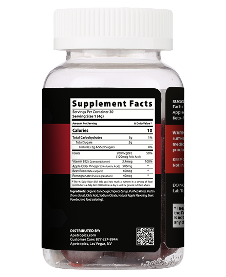 ACV Chews Supplement Facts 
