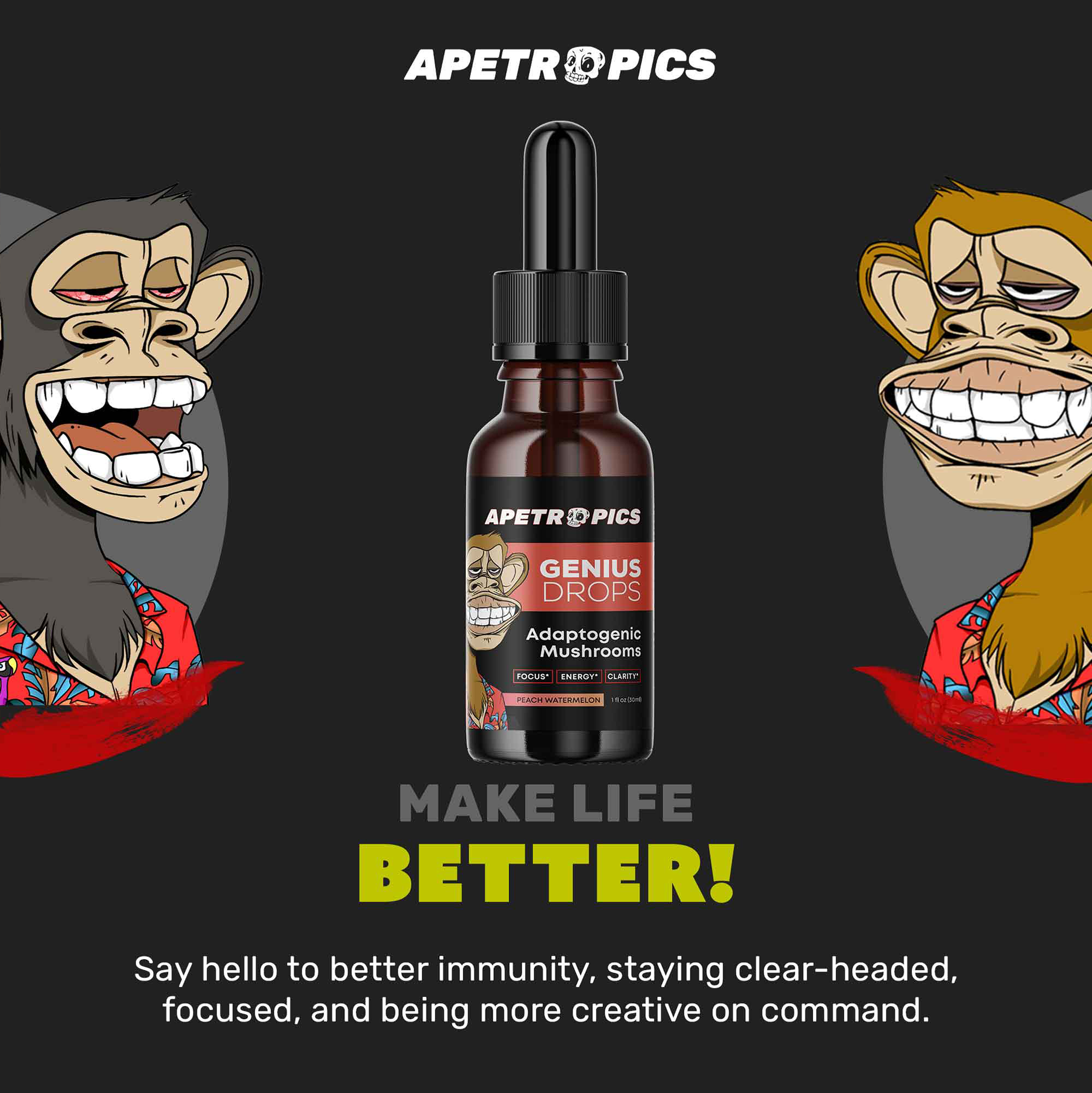 Apetropics Nootropics, Nootropics, Functional Mushrooms | Apetropics