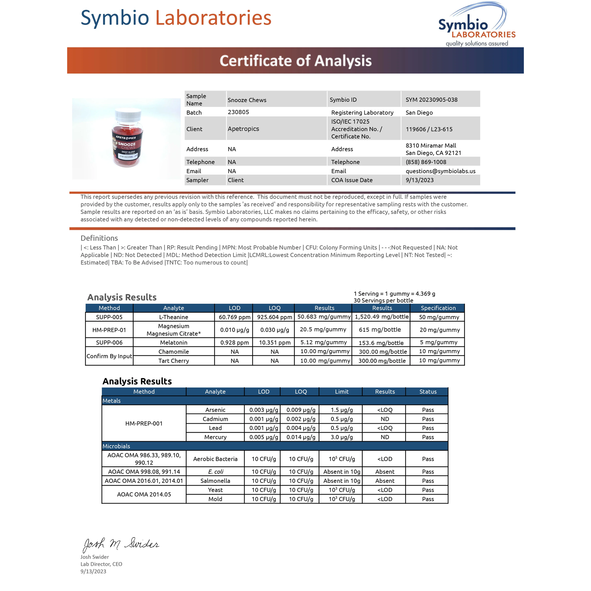 Apetropics Snooze Chewsâ˘