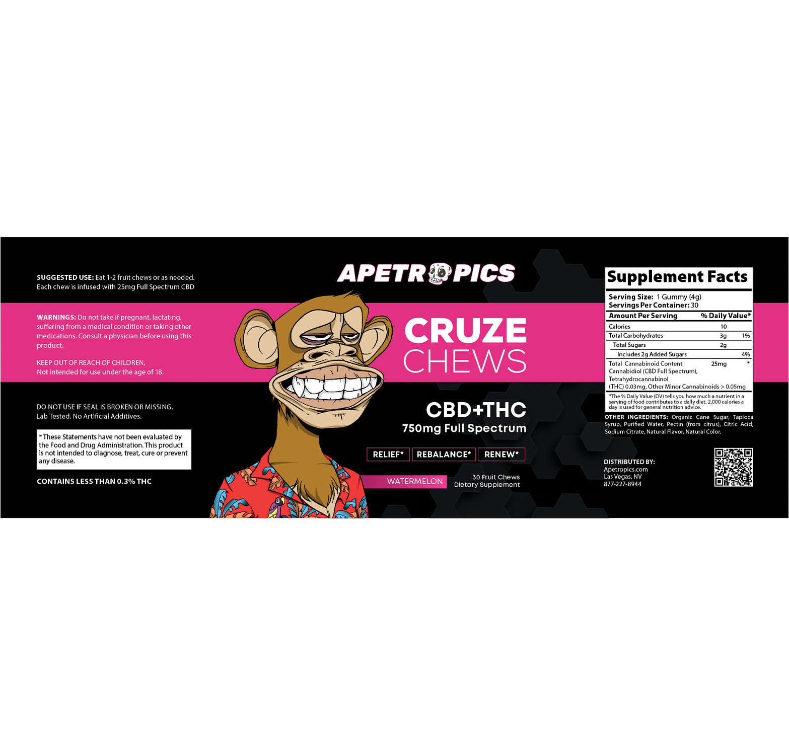 Tropics Raspberry Label Apetropics Smart Drops, Nootropics, Functional Mushrooms for Focus and ...